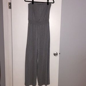 Mossimo Gray Cotton Jumpsuit
